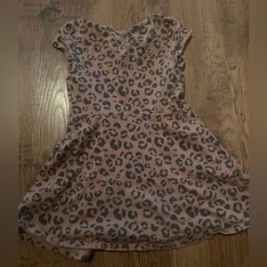 Girls cat & jack cheetah dress 4/5